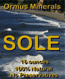 Ormus Minerals -Himalayan Crystal Salt Sole