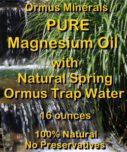 Ormus Minerals Pure Magnesium Oil with NATURAL SPRING TRAP WATER