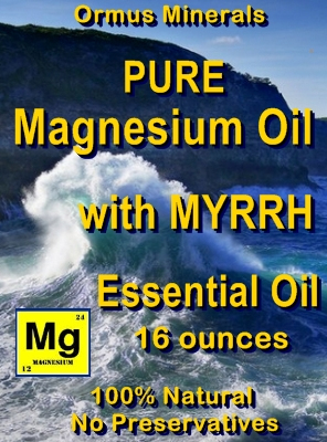 Ormus Minerals -Pure Magnesium Oil with MYRRH E O