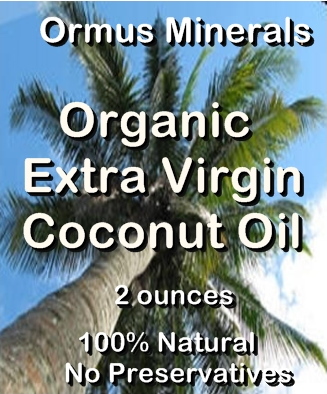 Ormus Minerals -Organic Extra Virgin Coconut Oil